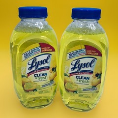 2 Lysol Cleaner & Fresh Multi-Surface Lemon 10.75 oz Concentrate-NEW-SHIP 24HR