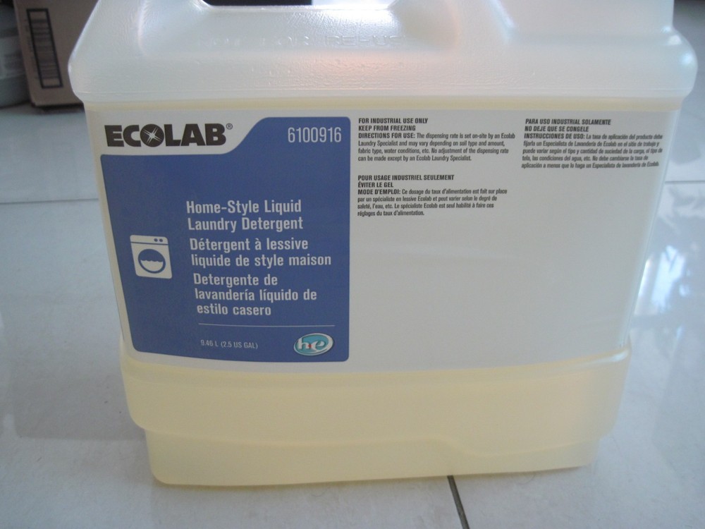ECOLAB 6100916 Home-Style Liquid Laundry Detergent 2.5 gallon