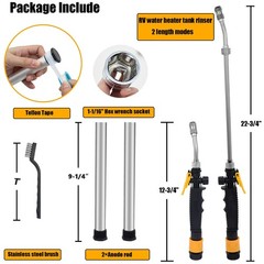 6 Pack RV Water Heater 9.25″L x 3/4″ NPT Anode Rod & Flush Wand & Socket