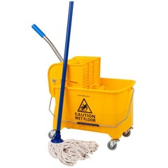 Ergonomic Mop Bucket with Wringer, Small Mop Compatible