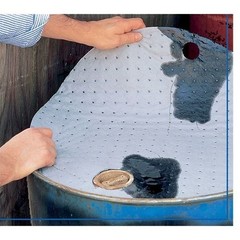 Brady Dta25 Sorbent Pad, 6 Gal, 22 In Dia., Universal, Gray, 25 Pk