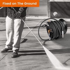4000 PSI 3/8″ x 100′ Hose Reel for High Pressure Power Washer and Sewer Jetter