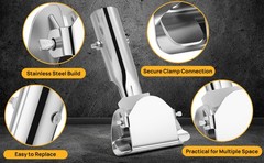 Garne Mop Handle Clip Stainl Steel Steel Clip on Dust Mop Handle: