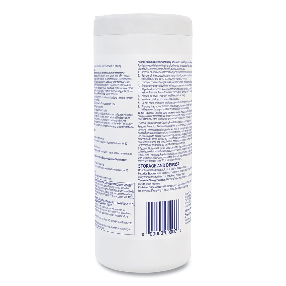 Diversey Oxivir 1 Wipes, 7 x 8, 60/Canister, 12/Carton