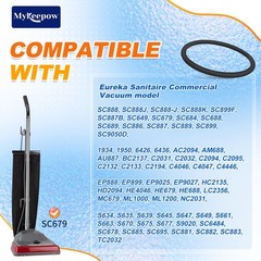 MyKEEPOW Vacuum Belts for Sanitaire Commercial Upright SC679, Round Black