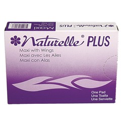 Impact 25189973 Naturelle Maxi Pads Plus – #4 w/ Wings (250/CT) New