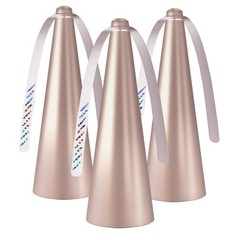 Glovv Fly Fans for Tables, Bug Food Fan Outdoor Indoor Keep 3 pack, golden