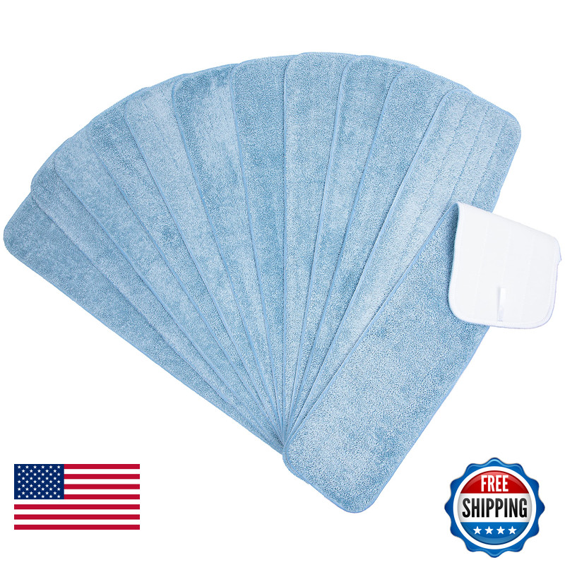 Arkwright Llc Arkwright Spray Mop Replacement Pads – Pack Of 12 Bulk Microfiber