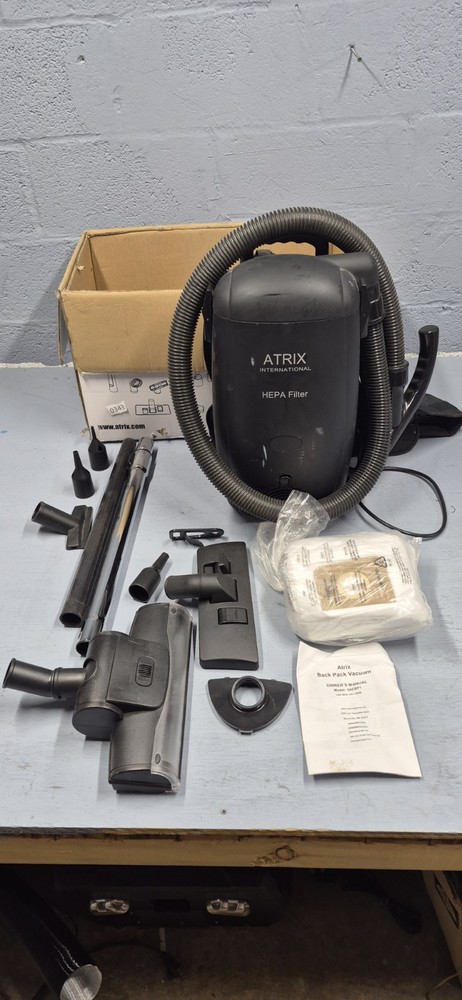 Atrix Backpack Vacuum Cleaner with HEPA Filtration Model VACBP1