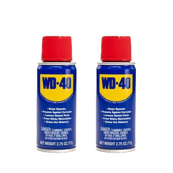 2 Pack WD-40 Multi Use Product & Multi Purpose Lubricant Spray 2.75oz. Handy Can