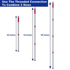 Spin Mop Replacement Handle Compatible with O Cedar Mop Replace Head Base, 4-…
