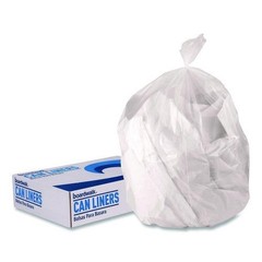 Boardwalk Can Liners, 56 gal, 16 mic, 43 x 48, Natural, Perforated Roll, 200/CT