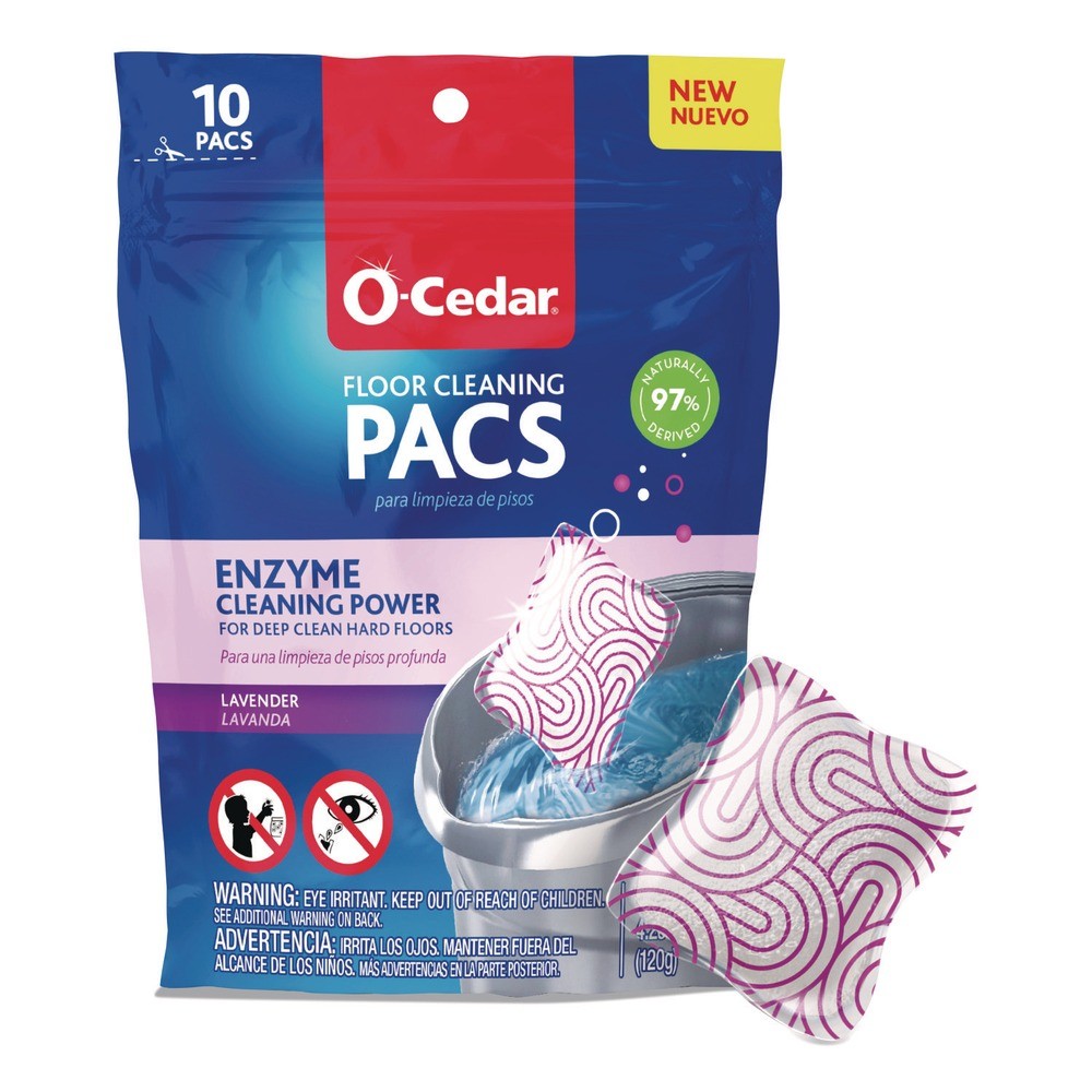 O-Cedar 172402PK Cleaning PACS – Lavender Scent (10/Pack) New