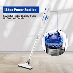Vacmaster Corded Stick Vacuum Cleaner 2 in 1 3.7 pounds, White
