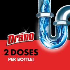 Drano Max Gel Drain Clog Remover and Cleaner for 32 Fl Oz (Pack of 1), Red