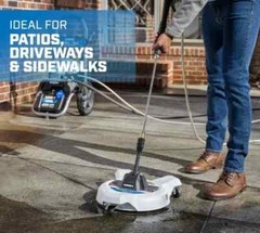 NEW HART 12 in. 3000PSI Electric Pressure Washer Surface Cleaner with Casters