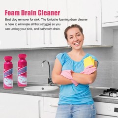 Foaming Drain Cleaner, Sink Cleaner and Deodorizer, Drains Clog 2PCS