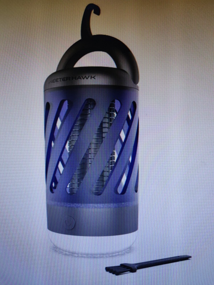 Skeeter Hawk Mosquito Zapper & LED Lantern, USB rechargeable