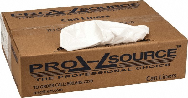 PRO-SOURCE 13 Gal 0.7 mil Heavy-Duty Trash Bag 24″ Wide x 31″ High, White
