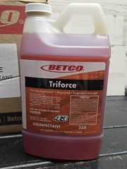 Betco Triforce 333 Commercial One Step Disinfectant 2 Liters Jugs Case of 4