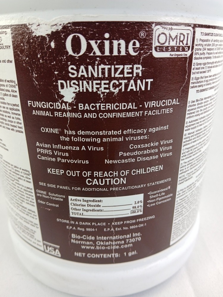 Oxine AH Sanitizer Disinfectant 1 Gal Fungicidal Bacterial Virucidal #G5