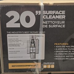 20″ BE Whirl-A-Way Pressure Washer Surface Cleaner Concrete 85.403.007