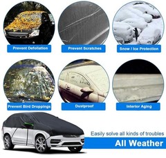 Universal SUV MPVHalf Car Cover Waterproof All Weather, Hail Protector Car Body