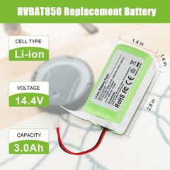 Kunlun Rvbat850 Ion Battery Replacement Battery For Shark Vacuum Rv1001Ae R75
