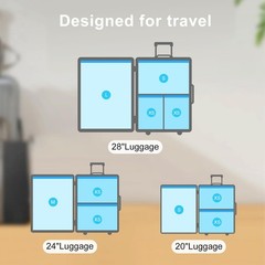 UPGOGO Combo 16 Pack Travel Vacuum Bags with Portable 16 Pack, Electric Pump