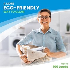Clean Elements Laundry Detergent Sheets (100 50 Count (Pack of 1), White