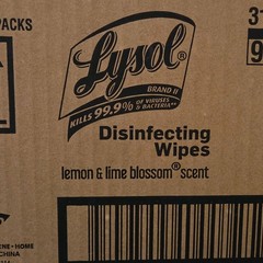 Lysol Disinfecting Wipes Lemon & Lime Blossom 6x80ct MPN 99716
