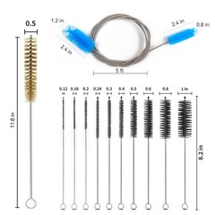 12 Pcs Flexible Tube Pipe Cleaner Brush Set Long Straw Cleaning Brushes