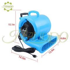 3-Speed Air Mover 1.5HP 5000 CFM Monster Floor Blower Carpet Dryers 115 Volt