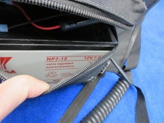 MotorScrubber PowerPack 12V rechargeable backpack and charger – used
