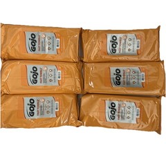GOJO 628506 2-Ply FAST TOWELS Hand Cleaning Towels – Citrus, BL (6 PK/CT) New