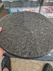 Two 12” Floor Polishing Pads -white & Black One Each