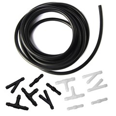 Windshield Washer Hose Kit – 4 Meter Universal Fluid 157 inches, Black