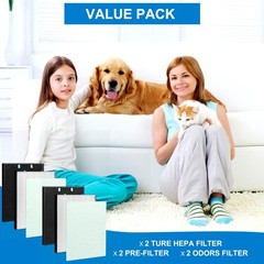 2 Sets Replacement Air400 Filter for Bissell Air400 air purifier, HEPA Activa…