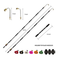 Pressure Washer Gutter Cleaning Tools, Upgrade Power Washer Extension Wand wi…