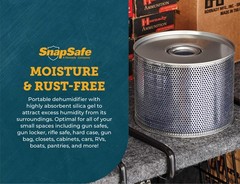 SnapSafe Reusable Canister Dehumidifier, 75902 – Portable, Easy to Use Moistu…