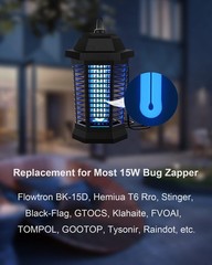 Dichroma Bug Zapper Light Bulb Replacement For 15W Bug Zapper 4-Pin Base Ful
