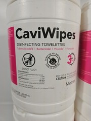 4 pk Metrex CaviWipes Disinfecting 220 Towelettes 6”x 6.75″ 880 Total Wipes READ