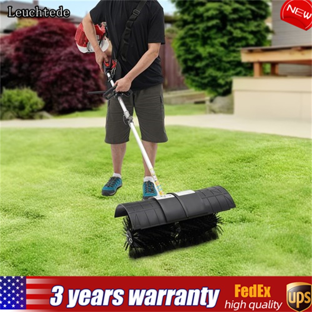 52cc Gas Power Hand Held Sweeper Broom Driveway Turf Artificial Grass Snow Clean