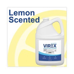 Diversey 540557 Virex Disinfectant Cleaner, Lemon, 1 Gal, 2/Carton