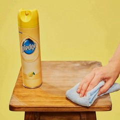 Pledge Cleaner Spray and Wipes Bundle(2 Count of 9.7 oz Cans,2 Pack of 24 Wipes)