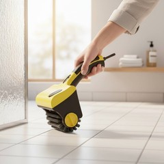 Battery-Powered Cleaning Brush Easy to Clean Battery-Powered Scrubber Brush