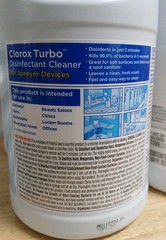 Clorox Turbo Disinfectant Cleaner for Sprayer Devices, Bleach-Free, 6/BOTTLES