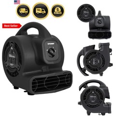 P-80A Mini Mighty 138 W 600 CFM Centrifugal Air Mover, Carpet Dryer, Floor Fa…