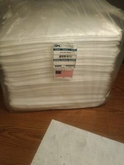 200) BRADY / SPC ABSORBENTS. BPO200 Absorb Pad, Oil-Based Liquids, White, 15U859