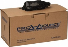 50 Pack PRO-SOURCE 1.5 mil Heavy-Duty Black Trash Bags, 60 Gal (39″ W x 56″ H)